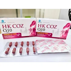 HK COZ Q10 - Bổ sung Coenzym Q10, hỗ trợ giảm cholesterol máu, nguy cơ xơ vữa động mạch, tốt cho tim mạch