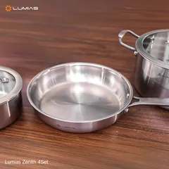 Bộ nồi chảo inox 4 món cao cấp Lumias Zenith 4Set