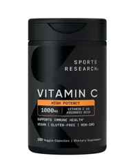 Viên uống bổ sung Vitamin C Sports Research 1000mg 180 V.nhap my