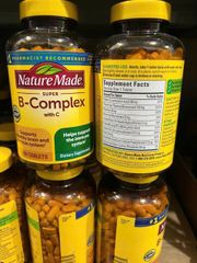 Viên uống Nature Made Super B-Complex with C |460 viên| Tăng cường hệ miễn dịch - Hỗ trợ sức khỏe não bộ & hệ thần kinh [S/P Chuẩn Mỹ]