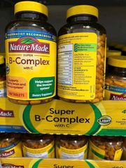Viên uống Nature Made Super B-Complex with C |460 viên| Tăng cường hệ miễn dịch - Hỗ trợ sức khỏe não bộ & hệ thần kinh [S/P Chuẩn Mỹ]