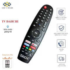Điều Khiển Tivi DAIICHI Chính Hãng Hàng Mới – Bấm Êm Dễ Dùng, Tặng Pin