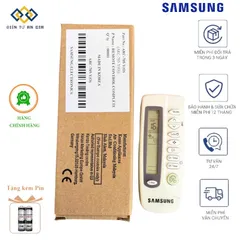 Điều Khiển Điều Hòa Samsung 2 Chiều Mẫu Mới – Phím Bấm Êm Nhạy, Màn Hình Dài – Fullbox – Có Sẵn Pin Tặng Kèm