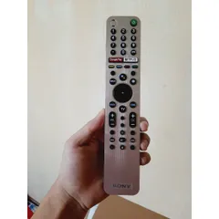 Remote Điều khiển tivi Sony giọng nói RMF-TX600U - Hàng mới logo Sony mạ bạc BH 6 tháng Tặng kèm Pin