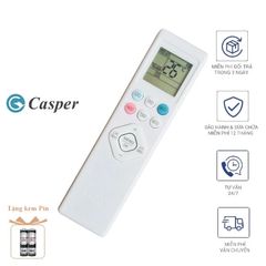 [REMOTE CASPER CAO CẤP] Điều Khiển Điều Hòa Casper 2 Chế Độ COOL & HEAT – Phím Bấm Êm, Nhạy, Tặng Pin