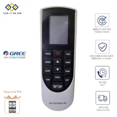 Điều khiển máy lạnh Gree-2 chính hãng – Tương thích các dòng GWC/GWH 1 chiều & 2 chiều Inverter. Hàng chất lượng tốt, bảo hành 6 tháng, tặng kèm pin sử dụng ngay.