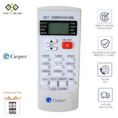 Điều Khiển Điều Hòa Casper 1HP – 1.5HP – 2HP | Tương Thích Dòng SC, AH, GC, EC, EH, GH | Hàng Chất Lượng | Kèm Pin