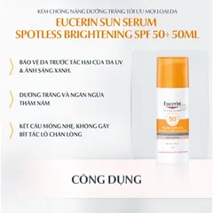 [Eucerin][Kèm Quà Tặng] Kem Chống Nắng Tinh Chất Sáng Da - Serum Spotless Brightening SPF50+ PA++++