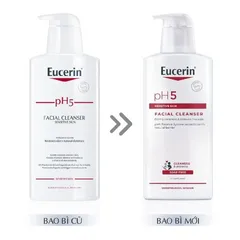 [Eucerin][Kèm Quà Tặng] Sữa Rửa Mặt Dịu Nhẹ Cho Da Nhạy Cảm - pH5 Facial Cleanser Sensitive Skin