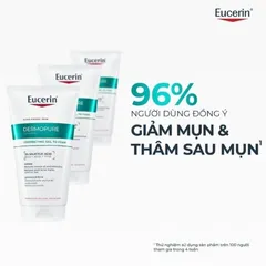 [Eucerin] Gel Rửa Mặt Cho Da Mụn - Dermopure Clinical Correcting Gel To Foam
