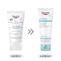 [Eucerin] [Kèm Quà Tặng] Kem Dưỡng Giúp Phục Hồi & Tái Tạo Da 50ml - Omega Ato-Calming Face Cream