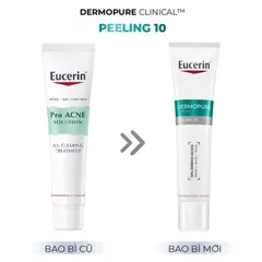 [Eucerin][Quà Tặng] Gel Giảm Mụn Dành Cho Mụn Viêm & Không Viêm 40ml- Dermopure Clinical Peeling 10