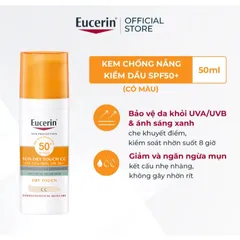 [Eucerin][Kèm Quà Tặng] Kem Chống Nắng Kiềm Dầu & Ngừa Mụn - Sun Dry Touch Acne Oil Control SPF 50+