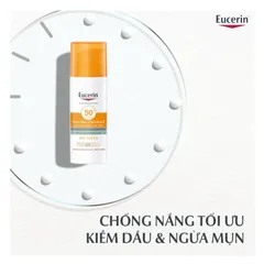 [Eucerin][Kèm Quà Tặng] Kem Chống Nắng Kiềm Dầu & Ngừa Mụn - Sun Dry Touch Acne Oil Control SPF 50+