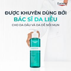 [Eucerin] [Kèm Quà Tặng] Gel Rửa Mặt  Cho Da Nhờn Mụn - Dermopure Clinical Purifying Cleanser