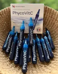 Nước uống Tảo Phycovitc Phycocyanline 100mg Pháp 14 ống x 10ml