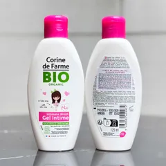 Gel Vệ Sinh Bé Gái Corine de Farme BIO Organic 125 ml Dịu Nhẹ Không Hương Liệu Cho Bé Từ 2 Tuổi Pháp