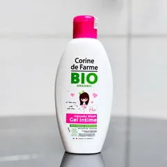 Gel Vệ Sinh Bé Gái Corine de Farme BIO Organic 125 ml Dịu Nhẹ Không Hương Liệu Cho Bé Từ 2 Tuổi Pháp