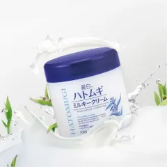 Kem Dưỡng Ẩm Hatomugi Nhật Bản Chiết Xuất Hạt Ý Dĩ, Cấp Ẩm, Dưỡng Sáng Da, Hỗ Trợ Giảm Khô Da Nứt Nẻ
