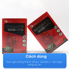 Bổ thận Kingmen Meta hỗ trợ cải thiện sức khoẻ nam, giảm đau lưng, mỏi gối, tiểu nhiều lần