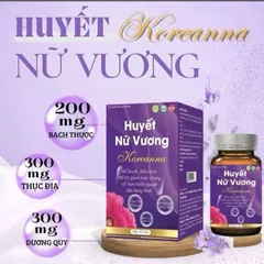 Huyết Nữ Vương Koreanna [Hộp 30 viên] bổ huyết điều kinh hỗ trợ giảm triệuu chứngg rối loạn kinh nguyệt đau bụng kinh