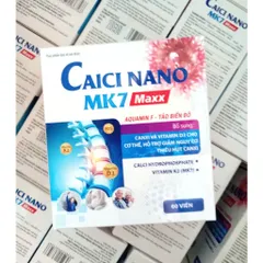 VIÊN UỐNG Calcium Calci Nano Mk7 Maxx Tảo biển đỏ chống còi xương loãng xương, cho xương và răng chắc khỏe