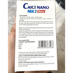 VIÊN UỐNG Calcium Calci Nano Mk7 Maxx Tảo biển đỏ chống còi xương loãng xương, cho xương và răng chắc khỏe