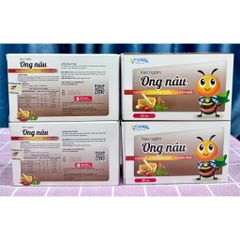 1 Hộp Kẹo ngậm ONG NÂU - Cao khô lá thường xuân, la hán quả