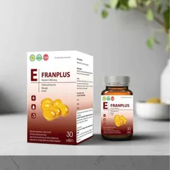 Vitamin E Franplus, viên uống đẹp da, trắng da, tăng cường nội tiết, ngừa lão hóa da