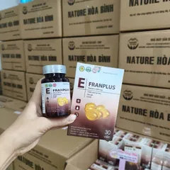 Vitamin E Franplus, viên uống đẹp da, trắng da, tăng cường nội tiết, ngừa lão hóa da