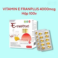 Viên Uống Vitamin E 4000mcg (Hộp 100 Viên) Dạng Vỉ - Hỗ trợ làm đẹp