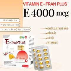 Viên Uống Vitamin E 4000mcg (Hộp 100 Viên) Dạng Vỉ - Hỗ trợ làm đẹp