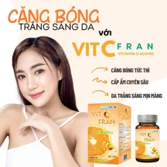 Vitamin C VIT C FRAN 400mg hỗ trợ làm đẹp da, tăng cường sức đề kháng (hộp 60 viên)
