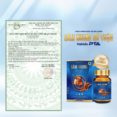 Sâm Nhung Bổ Thận Hakido-PTA - Hỗ trợ tăng cường sức khoẻ, Bổ thận td, Mạnh gân cốt Hộp 30 viên