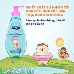 Dung Dịch Vệ Sinh Bé Gái 0–8 Tuổi AQA 250ml Chính Hãng Nga Hỗ Trợ Làm Sạch, Chăm Sóc Vùng Kín Dịu Nhẹ