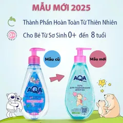 Dung Dịch Vệ Sinh Bé Gái 0–8 Tuổi AQA 250ml Chính Hãng Nga Hỗ Trợ Làm Sạch, Chăm Sóc Vùng Kín Dịu Nhẹ