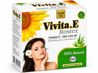 VIÊN UỐNG ĐẸP DA VIVITA.E ROSTEX - HỘP 100 VIÊN