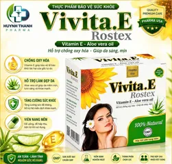 VIÊN UỐNG ĐẸP DA VIVITA.E ROSTEX - HỘP 100 VIÊN