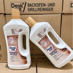 Nước lau sàn gỗ Denkmit 1L Parkettpflege Đức làm sạch chăm sóc sàn gỗ sáng bóng bền lâu
