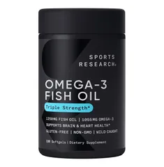 Viên Uống Bổ Sung Omega - 3 Sport Research - Tăng cường sức khỏe tim mạch cải thiện trí nhớ sản xuất tại Mỹ
