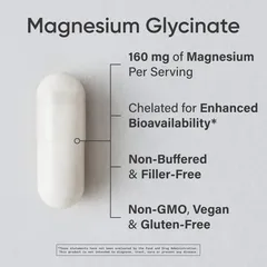 Viên Uống Magnesium Glycinate Sports Research - Hỗ trợ hệ thần kinh cải thiện trí nhớ gảm căng thẳng sản xuất Mỹ
