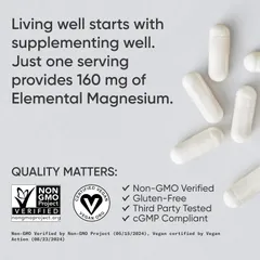 Viên Uống Magnesium Glycinate Sports Research - Hỗ trợ hệ thần kinh cải thiện trí nhớ gảm căng thẳng sản xuất Mỹ