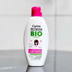 Gel Vệ Sinh Bé Gái Corine de Farme BIO Organic 125ml - Không Hương Liệu, Dịu Nhẹ Cho Bé Từ 2 Tuổi