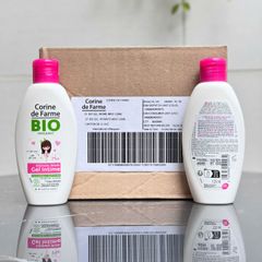 Gel Vệ Sinh Bé Gái Corine de Farme BIO Organic 125ml - Không Hương Liệu, Dịu Nhẹ Cho Bé Từ 2 Tuổi