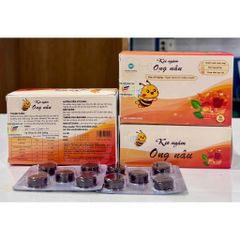 1 Hộp Kẹo ngậm ONG NÂU HK - Dịu cổ họng - ngọt lành từ thiên nhiên