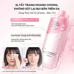 Nước Tẩy Trang 2 Lớp Colorkey Micellar Cleansing Water In Oil 500ml [hàng nhập khẩu]