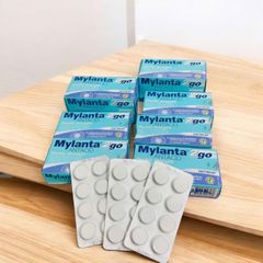 Viên nhai giảm ợ chua, đau dạ dày bao tử Mylanta Double Strength từ Úc hộp 48gr