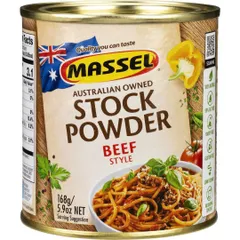 Bột Nêm Massel Stock Powder 168g Từ Úc – Vị Gà, Bò, Rau Quả