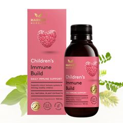 Siro Hacker Herbals Children's Immune Build |150 mL| Tăng cường hệ miễn dịch chuyên sâu & Hồi lực sau khi ốm dậy cho trẻ sơ sinh - 12 tuổi [S/P Chuẩn NZ]