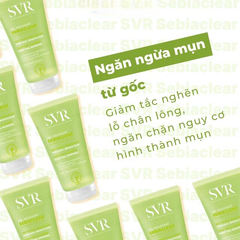 Gel rửa mặt và loại bỏ tế bào chết không chứa xà phòng SVR Sebiaclear Gel Moussant 55ml